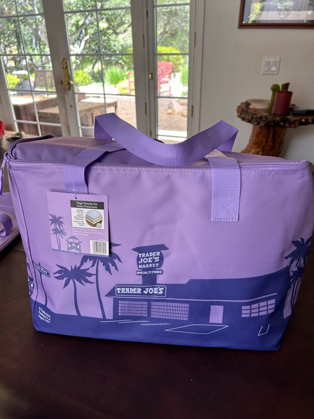 Trader Joe's Lavender Reusable Insulated Cooler Tote